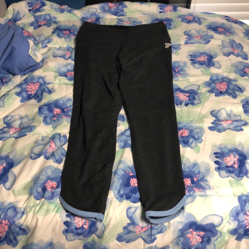 Vs pink crop grey legging